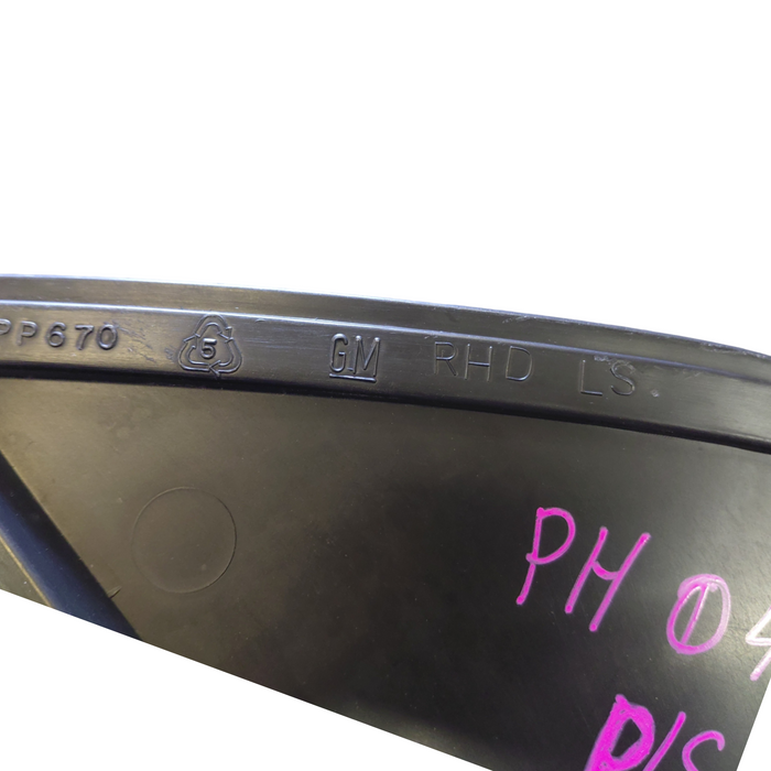 VY / VZ Holden Commodore - Passenger's Side - Centre Console Side Trim / Black Suede