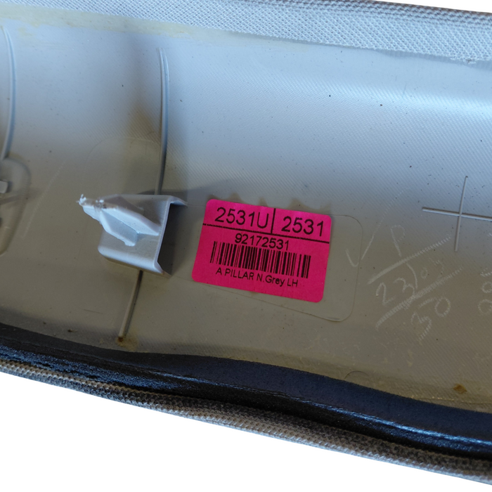 WM Holden Statesman - Passenger Side - A-Pillar Trim Beige Suede / Cloth Part #92172531