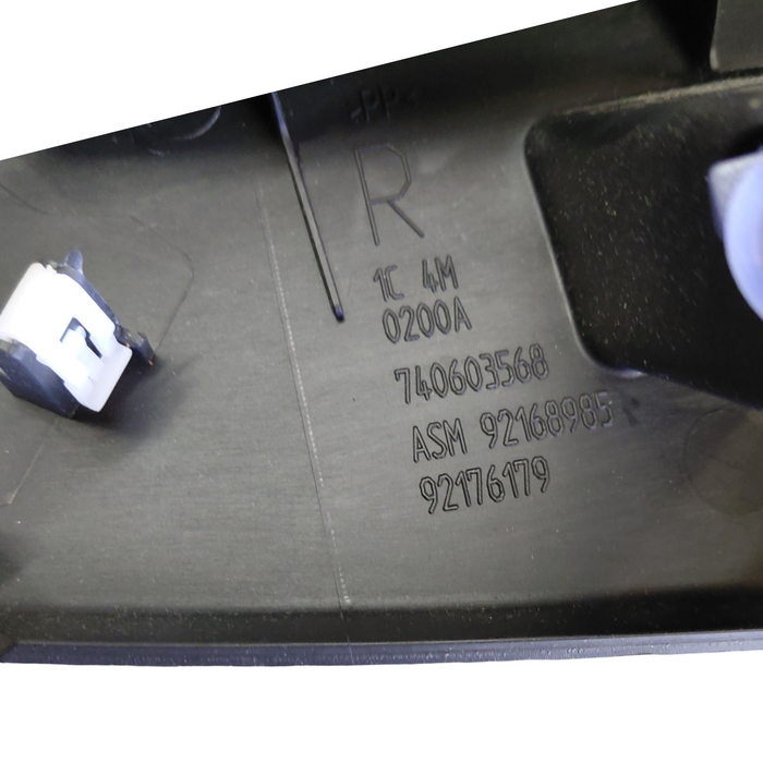 WM Holden Statesman - DRIVERS REAR - Seat Plastic Trim / Black - Part #92176179
