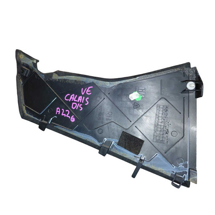 VE Holden Calais - DRIVERS SIDE - Centre Console Side Trim / Black Suede - Part #92211829