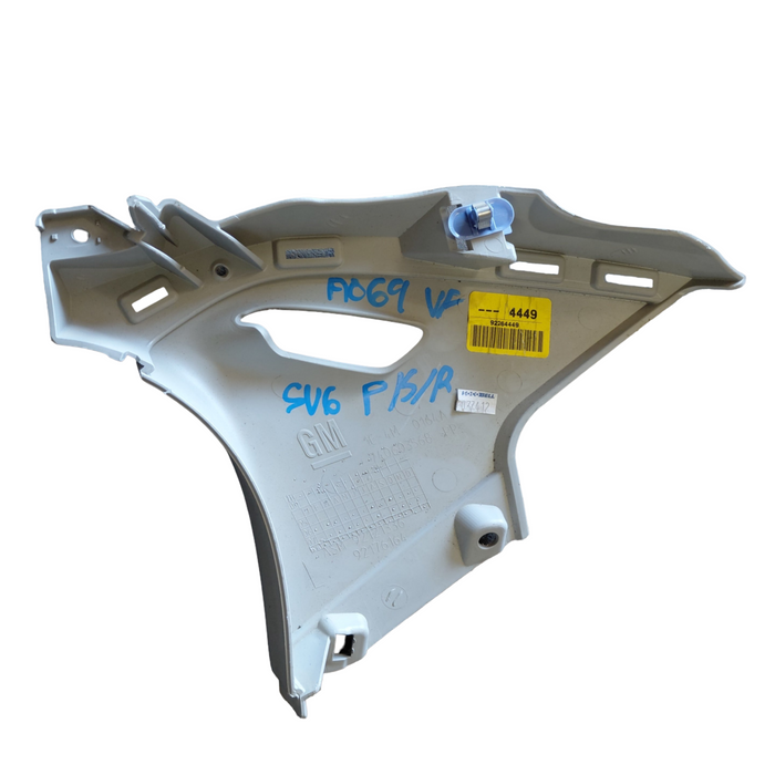 VF Holden Commodore Sedan - PASSENGER SIDE - C-Pillar Rear Seatbelt Trim / Grey - Part #92264449