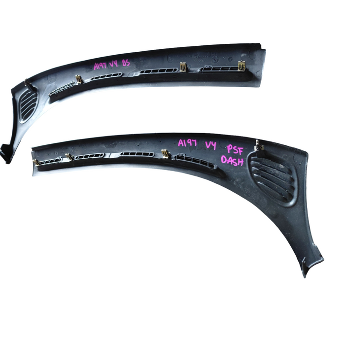 VT / VX / VU / VY / VZ Holden Commodore - Dash Vents Trim Set / Black - Part #92105080
