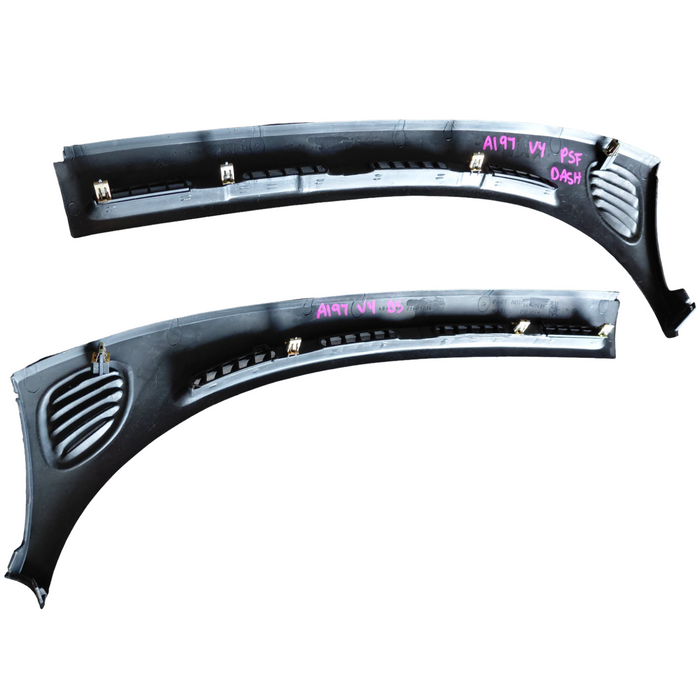VT / VX / VU / VY / VZ Holden Commodore - Dash Vents Trim Set / Black - Part #92105080
