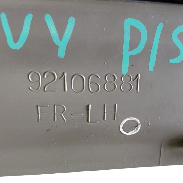 VY / VZ Holden Commodore - PASSENGER SIDE - Seat Rail Trim / Beige - Part #92106881