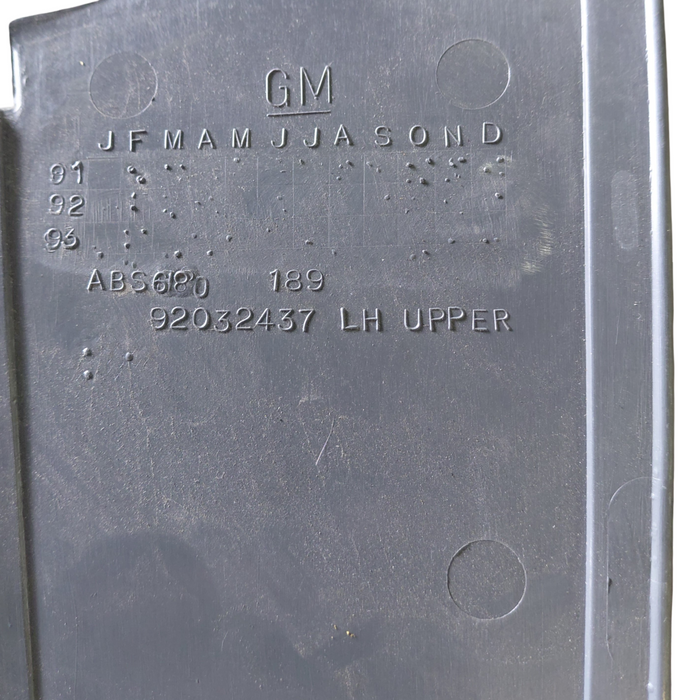 VN/VP/VR/VS Holden Commodore - PASSENGERS SIDE B-Pillar Upper Trim - DARK GREY P/N: 92032437 Trim #16i