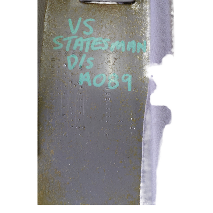 VR / VS Holden Statesman - DRIVERS SIDE B-Pillar Upper Trim - Light Grey Velour P/N: 92040268 Trim #15i