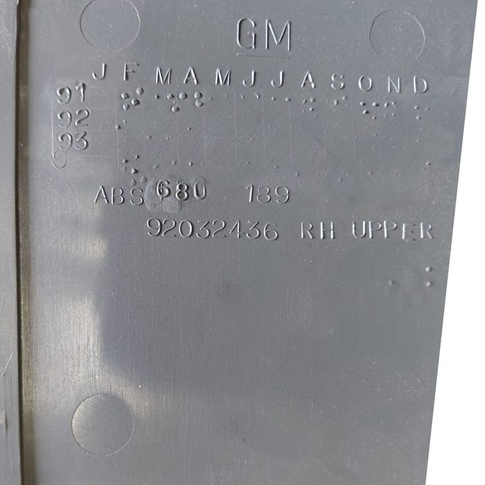 VN/VP/VR/VS Holden Commodore - DRIVERS SIDE B-Pillar Upper Trim - Grey P/N: 92032436 Trim #16i
