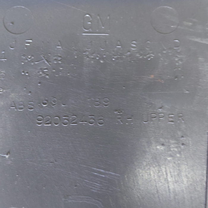 VN/VP/VR/VS Holden Commodore - DRIVERS SIDE B-Pillar Upper Trim - TRIM #25i P/N: 92032436