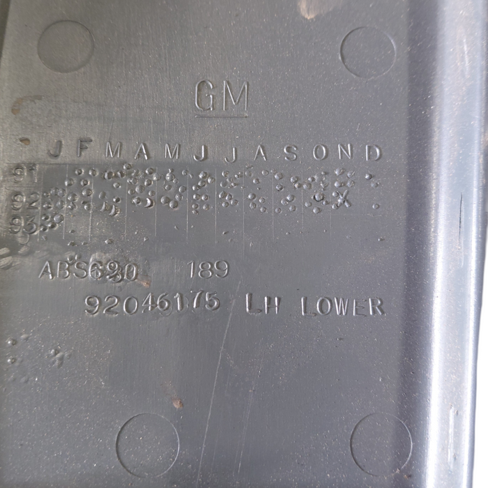 VN / VP Holden Commodore - PASSENGER SIDE - Lower B-Pillar Trim / Grey - Part #92046175