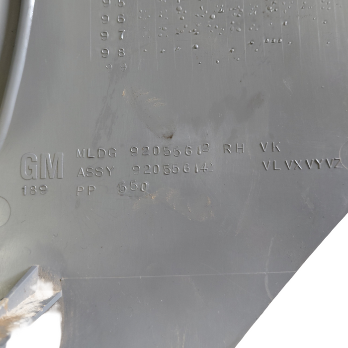 VN / VG / VP / VR / VS Holden Commodore - DRIVER'S SIDE - Kick Panel / Light Grey Plastic - Part #92055612