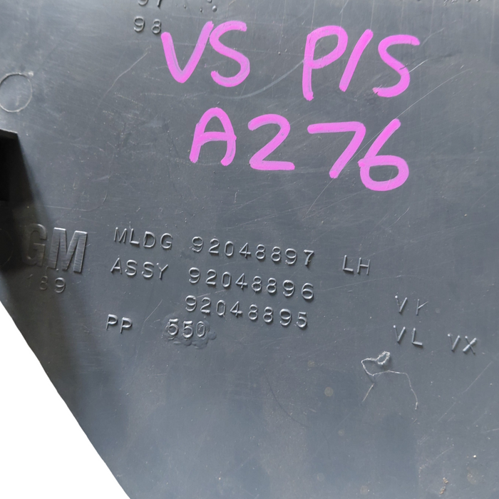 VN / VG / VP / VR / VS Holden Commodore - PASSENGER SIDE - Kick Panel / Dark Grey #25i Cloth- Part #92048897