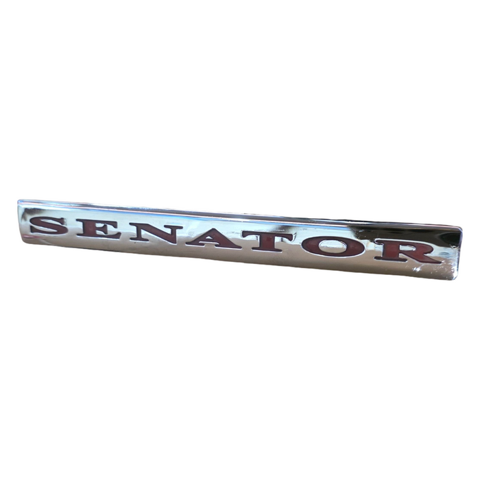 D001 - GENUINE VT Holden Senator - Bootlid Badge Chrome / Red