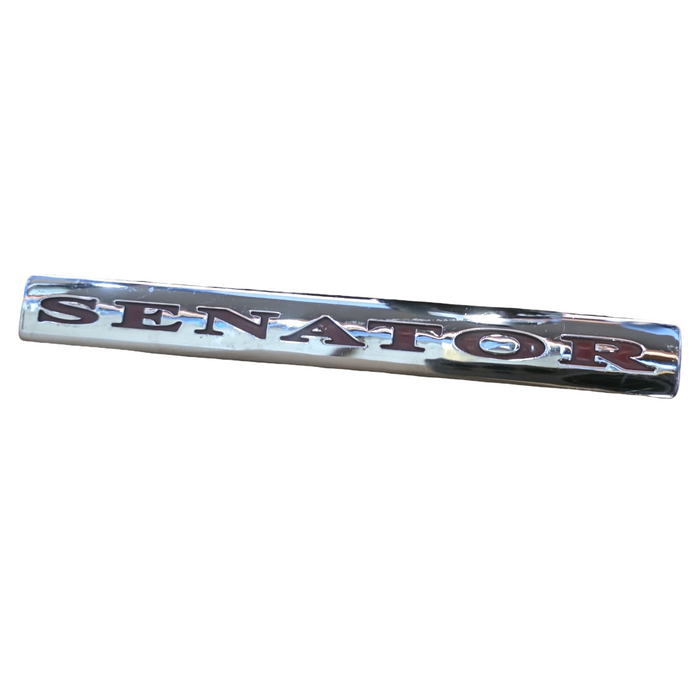 D001 - GENUINE VT Holden Senator - Bootlid Badge Chrome / Red