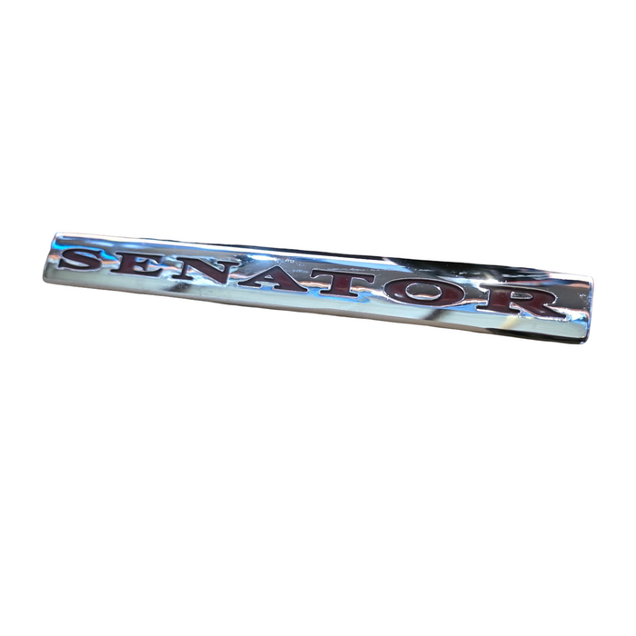 D001 - GENUINE VT Holden Senator - Bootlid Badge Chrome / Red