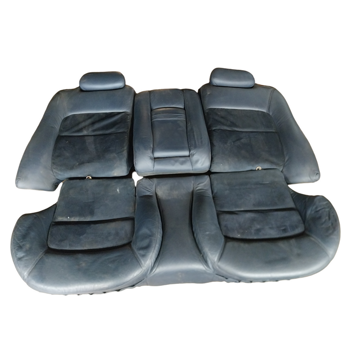A078 - WH Holden Statesman - Rear Seat Leather / Velour Blue