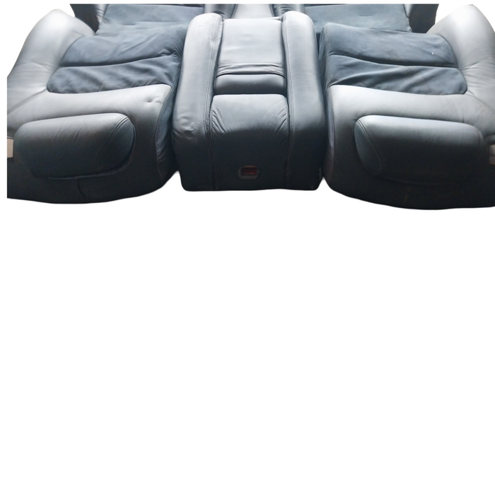 A078 - WH Holden Statesman - Rear Seat Leather / Velour Blue