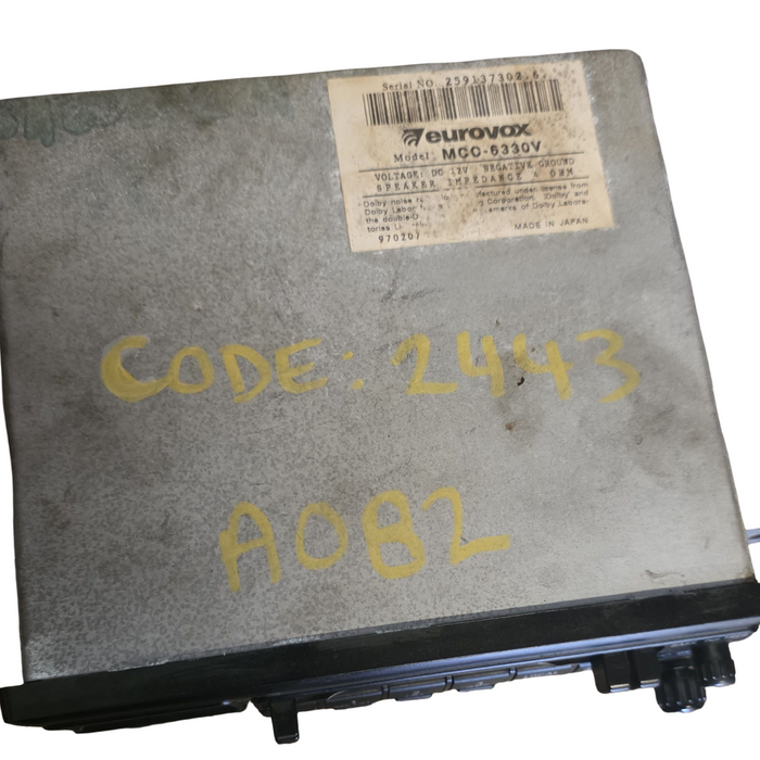 A082 - Eurovox Cassette Stereo - MCC - 6330V with Pin Code: 2443