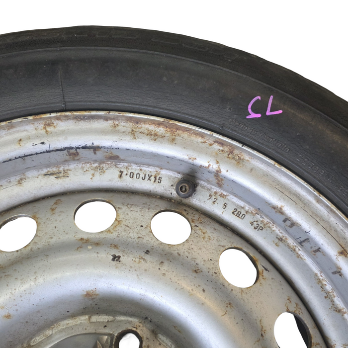 7" Chaser / Interceptor Wheels with Centre Caps and tyres "7.00J x 15" (set of 4)