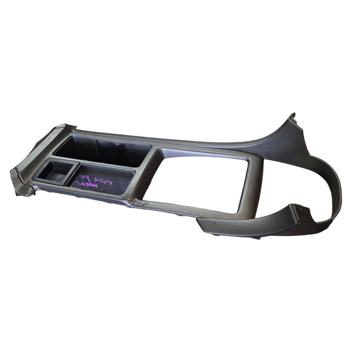 A164 - VY / VZ HOLDEN COMMODORE - Centre Console Trim - Manual / Auto Silver