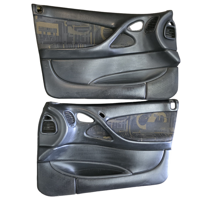 Sm001 - VX SS Holden Commodore Utility - Doorcards (SET) / Hyper Yellow Cloth