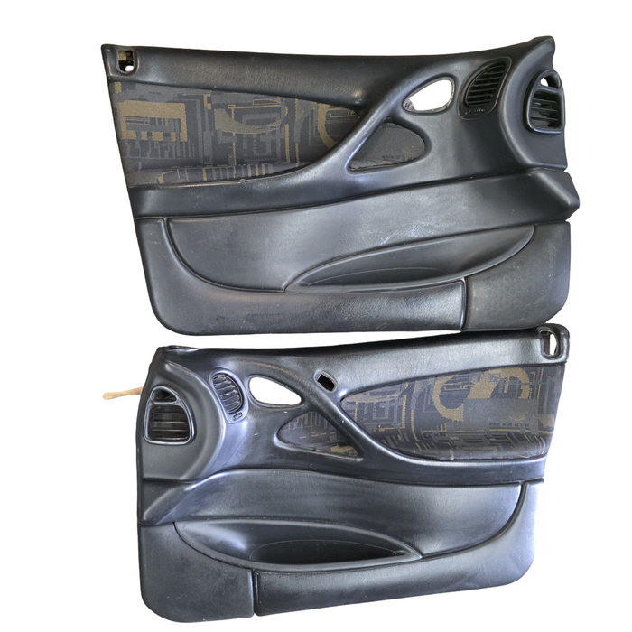 Sm001 - VX SS Holden Commodore Utility - Doorcards (SET) / Hyper Yellow Cloth