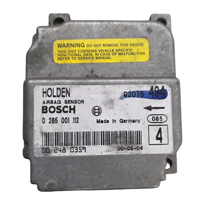 Sm001 - VT / VX / VY / VZ Holden Commodore - Airbag Module 494