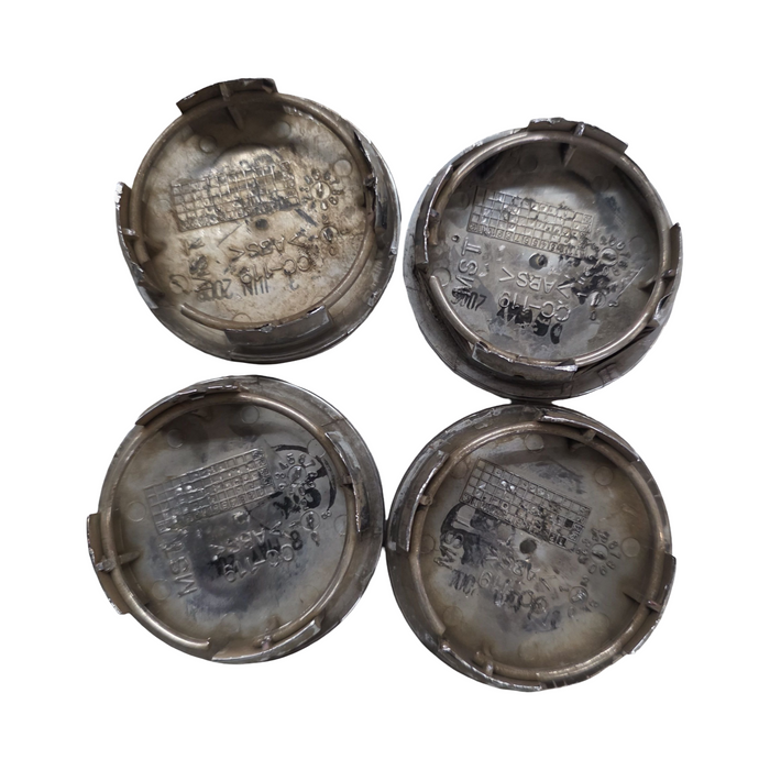 Sm001 - WH Holden Statesman - Centre Cap Set / Grey - Chrome