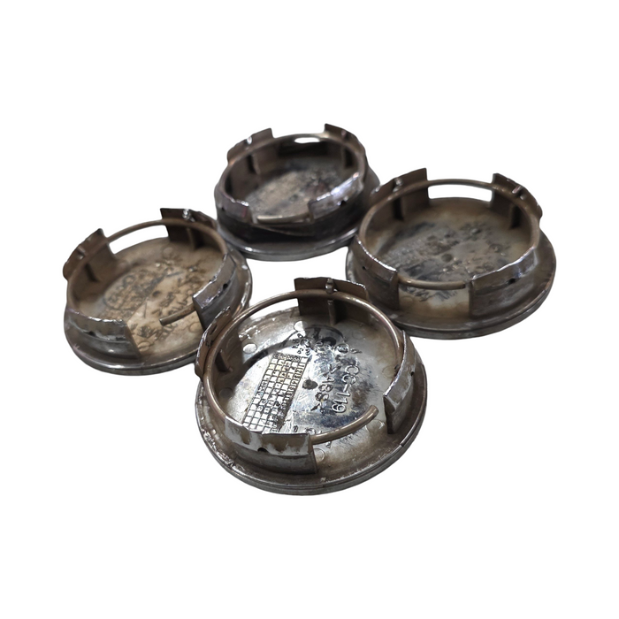 Sm001 - WH Holden Statesman - Centre Cap Set / Grey - Chrome