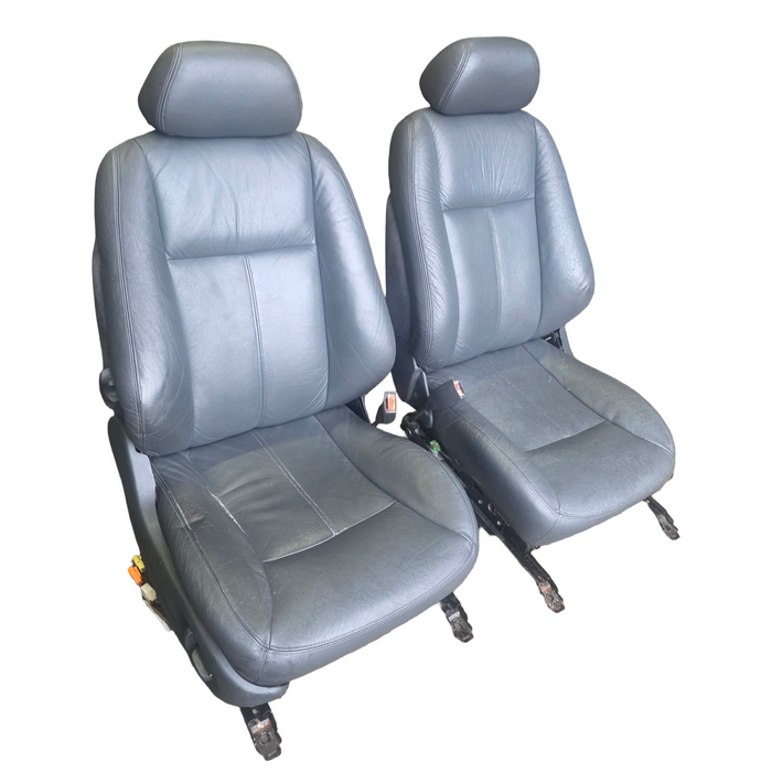 Tyl001 - WH Holden Statesman - Grey Leather Front Seats with Seatbelt Stalks