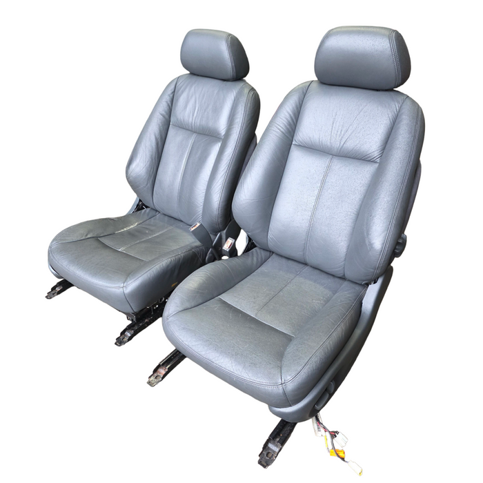 Tyl001 - WH Holden Statesman - Grey Leather Front Seats with Seatbelt Stalks