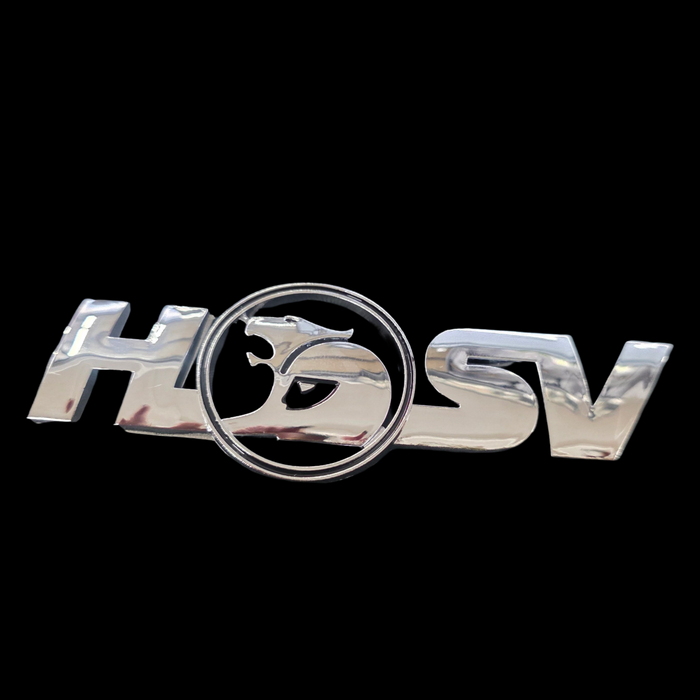 NEW OEM Quality "HSV" PLASTIC Holden Commodore Guard Badge (11.5cm)
