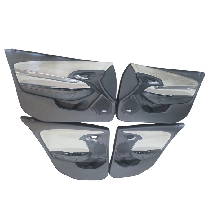 A296 - VF Holden Calais Sedan - Leather and Suede Doorcard Set of 4