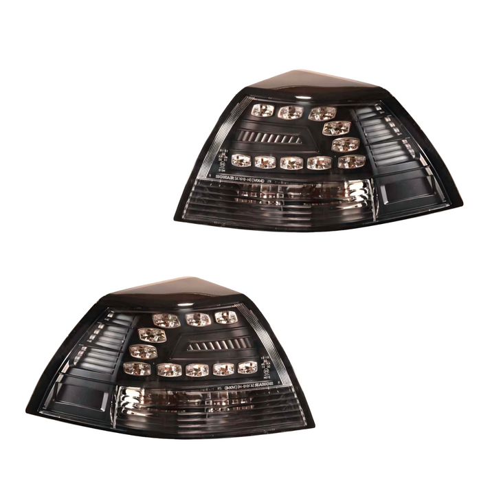New VE Holden Commodore SS / HSV Style Sedan LED Taillight SET - Clear Chrome and Black