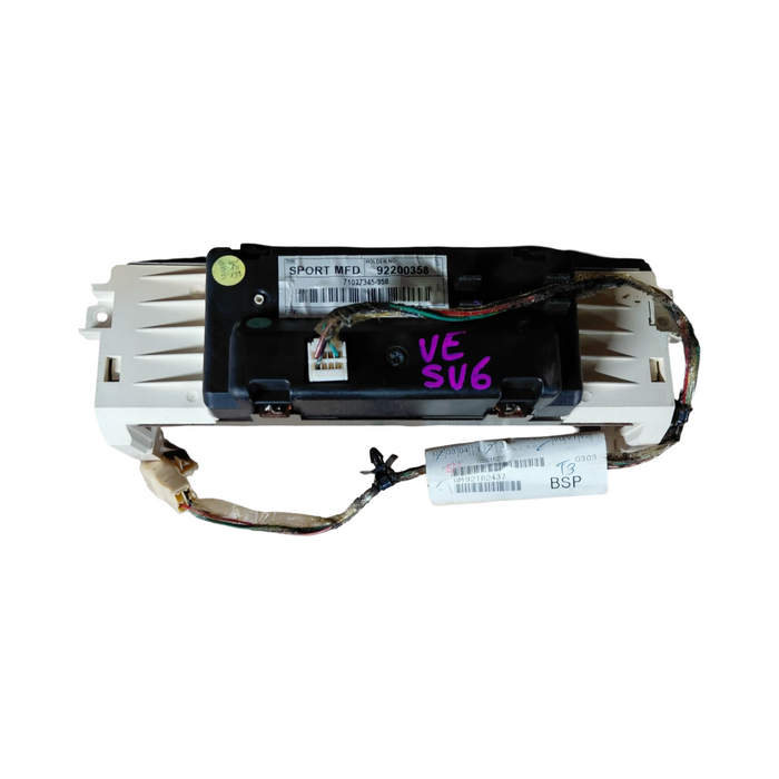 VE SV6 - Digital Centre Dash Facia Panel - Part #92200358