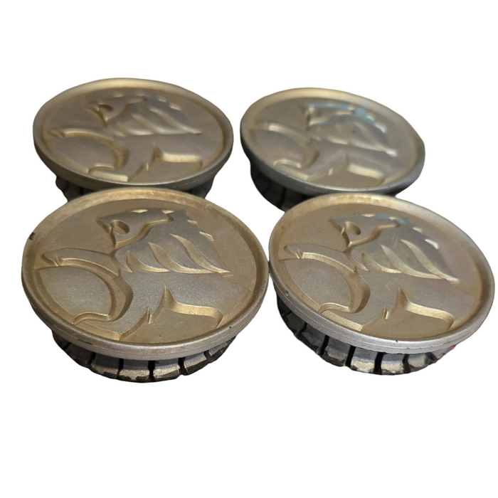 VT, VX, VU, VY, VZ Holden Commodore - Centre Cap Set - Satin Silver GENUINE