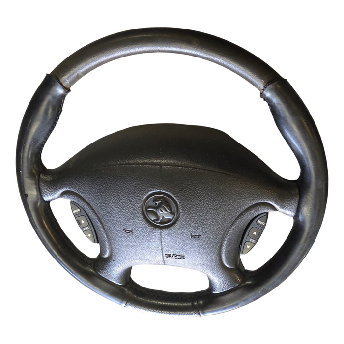 Vx002 - VX Holden Commodore - Leather Steering Wheel with Horn Pad and Buttons