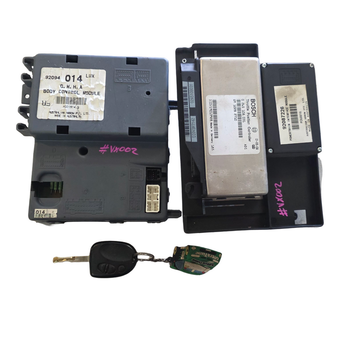 Vx002 - VX Holden Calais V6 Auto - Computer Set (BCM 014 Lux / PCM / TPC / Key & Fob)