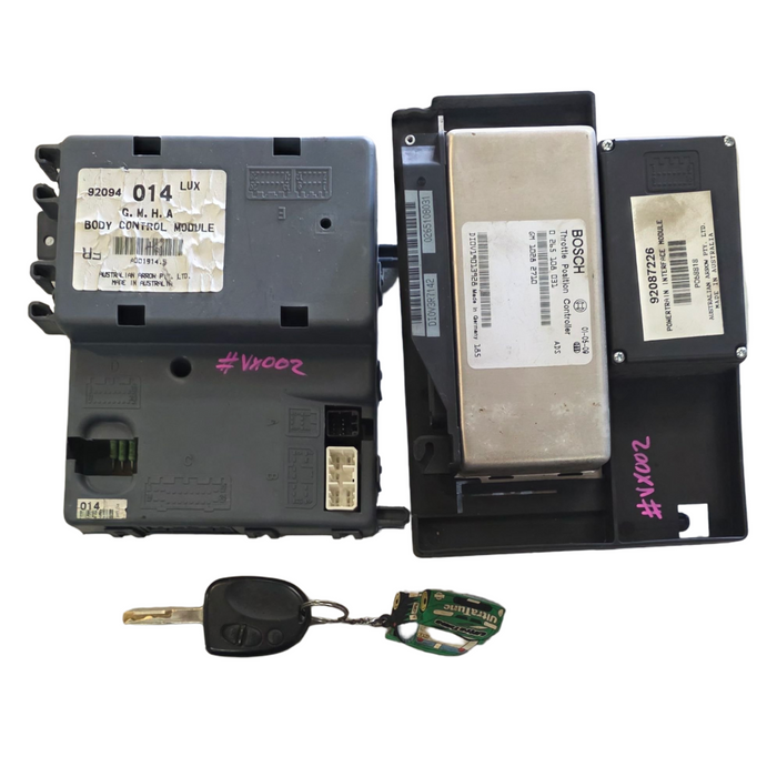 Vx002 - VX Holden Calais V6 Auto - Computer Set (BCM 014 Lux / PCM / TPC / Key & Fob)