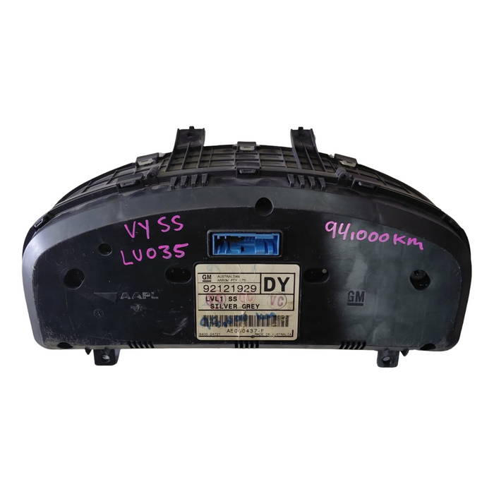 Lu035 - VY SS Holden Commodore V8 - Cluster - Part #92121929 94,XXXkms