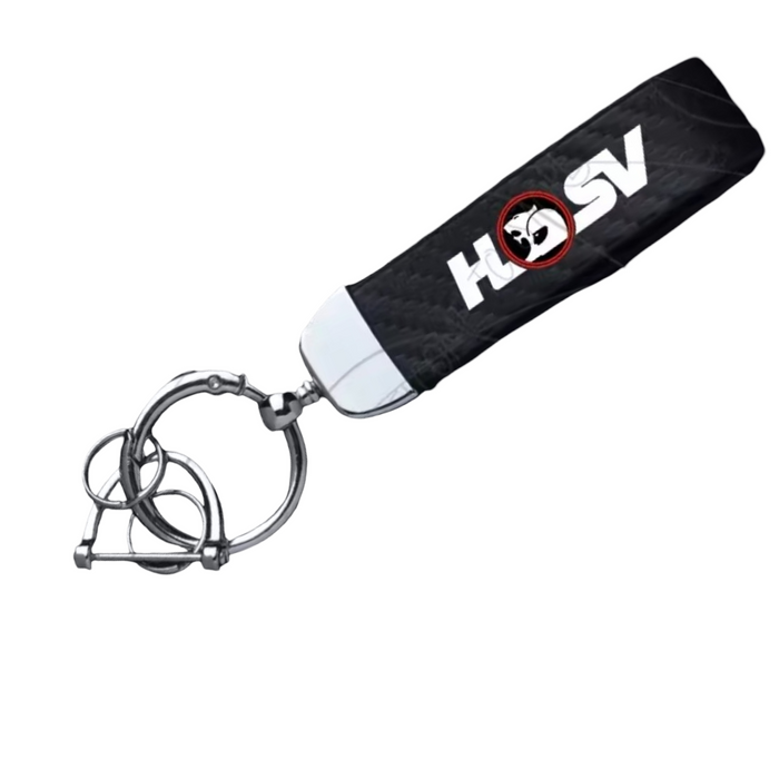 Holden HSV - Chrome Key Ring with Leather Tag