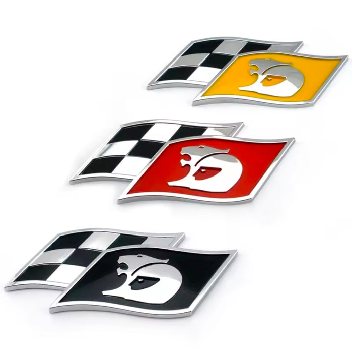 HSV / Clubsport / GTS  Chrome Alloy - Flag Decal Badge