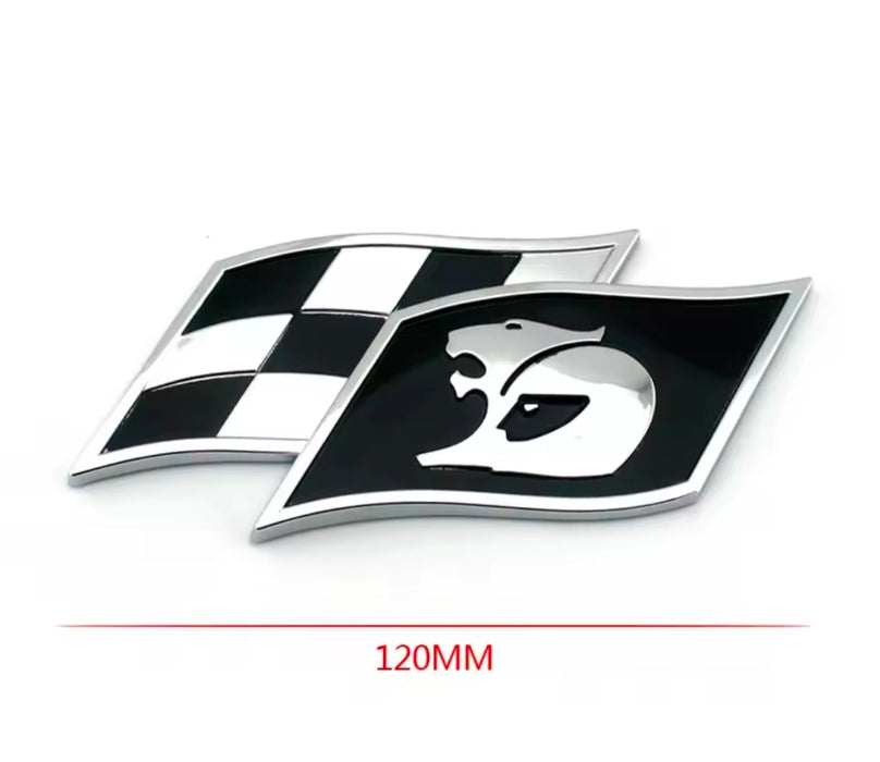 HSV / Clubsport / GTS  Chrome Alloy - Flag Decal Badge