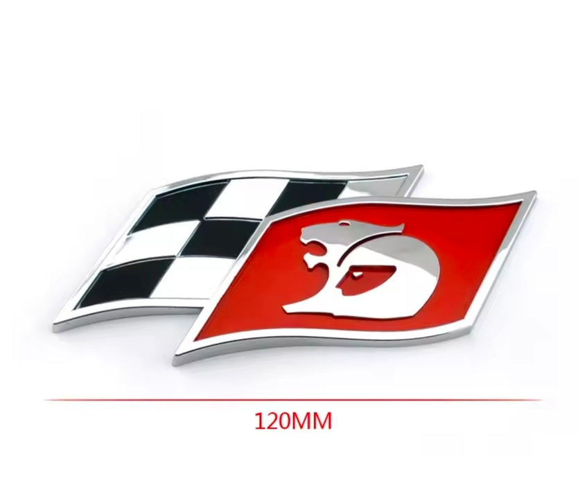 HSV / Clubsport / GTS  Chrome Alloy - Flag Decal Badge