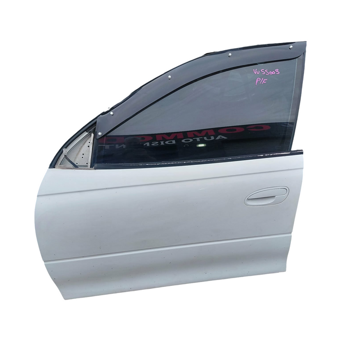 Vuss003 - VU Holden Commodore - Passenger Front Door (POWER WINDOWS) - Heron White #J023
