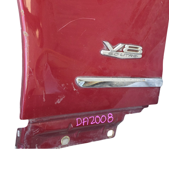 Da2008 - VE Holden Commodore - Passenger Front Guard - Shanghai Red #F154