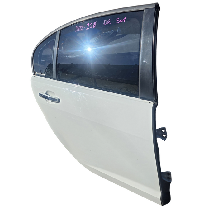 Da2-127 - VF Holden Commodore - Driver's Rear Door - Heron White with Chrome Handle