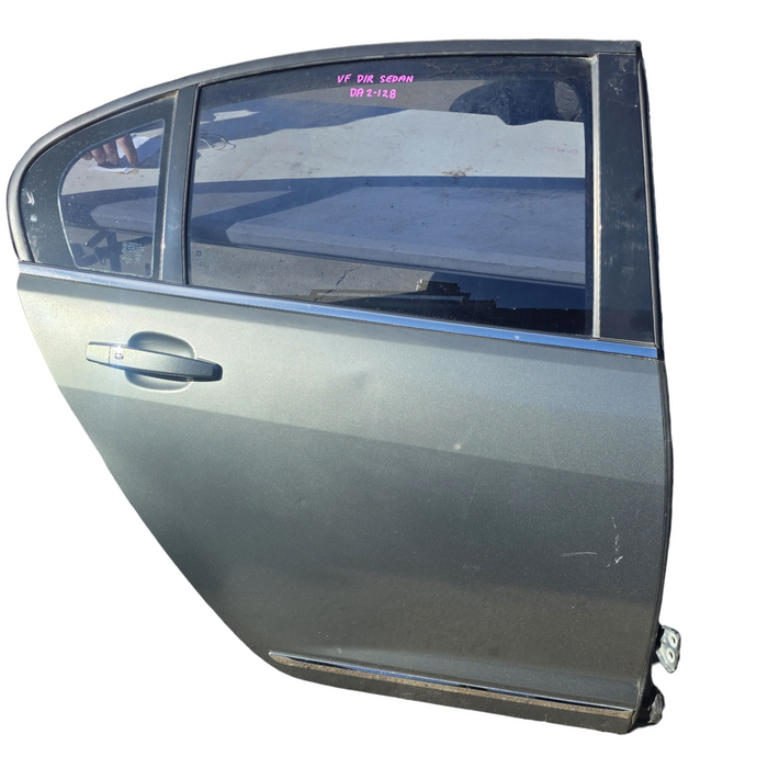 Da2-128 - VF Holden Calais Sedan - Driver's Rear Door - Prussian Steel #102X