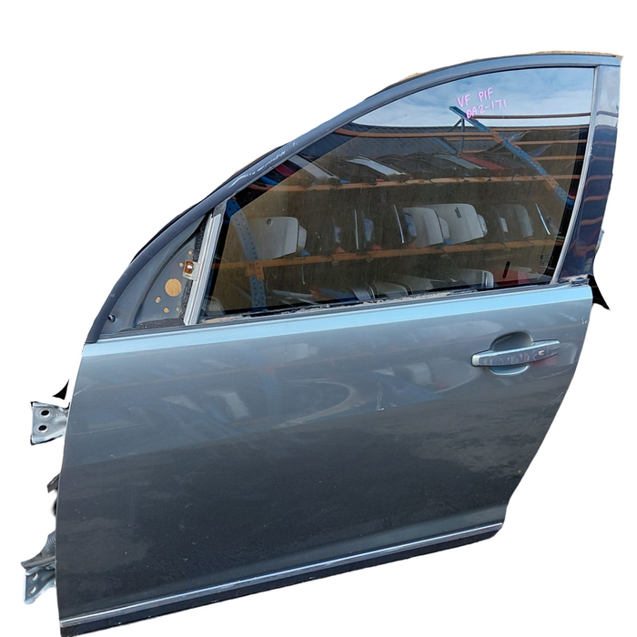 DA2-171 - VF Holden Calais - Passenger's Front Door w/ Chrome Trim - Alto Grey #744S