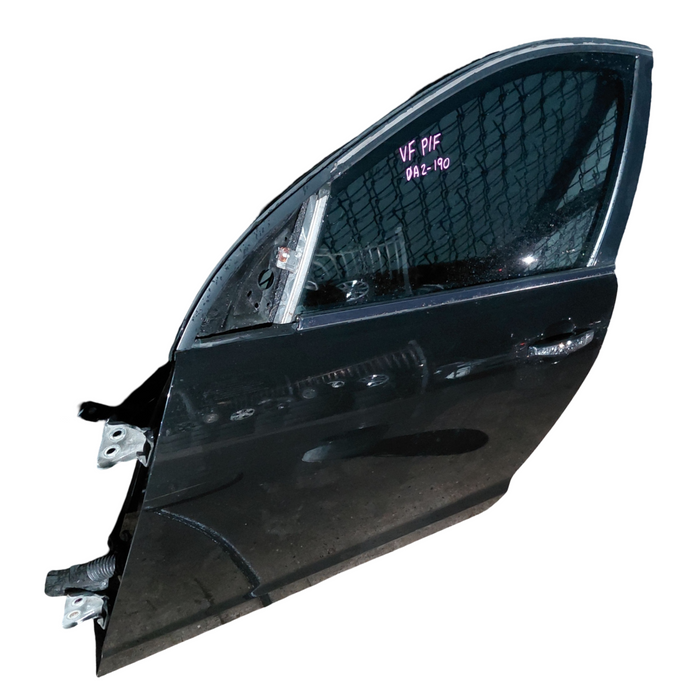 DA2-190 - VF Holden Calais - Passenger's Front Door w/ Chrome Handle & Trims - Phantom Black #790F