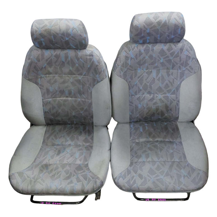 EX001 - VR S-Pac Holden Commodore Wagon - Front Seats w/ Seat Rails (PAIR) - CLOTH